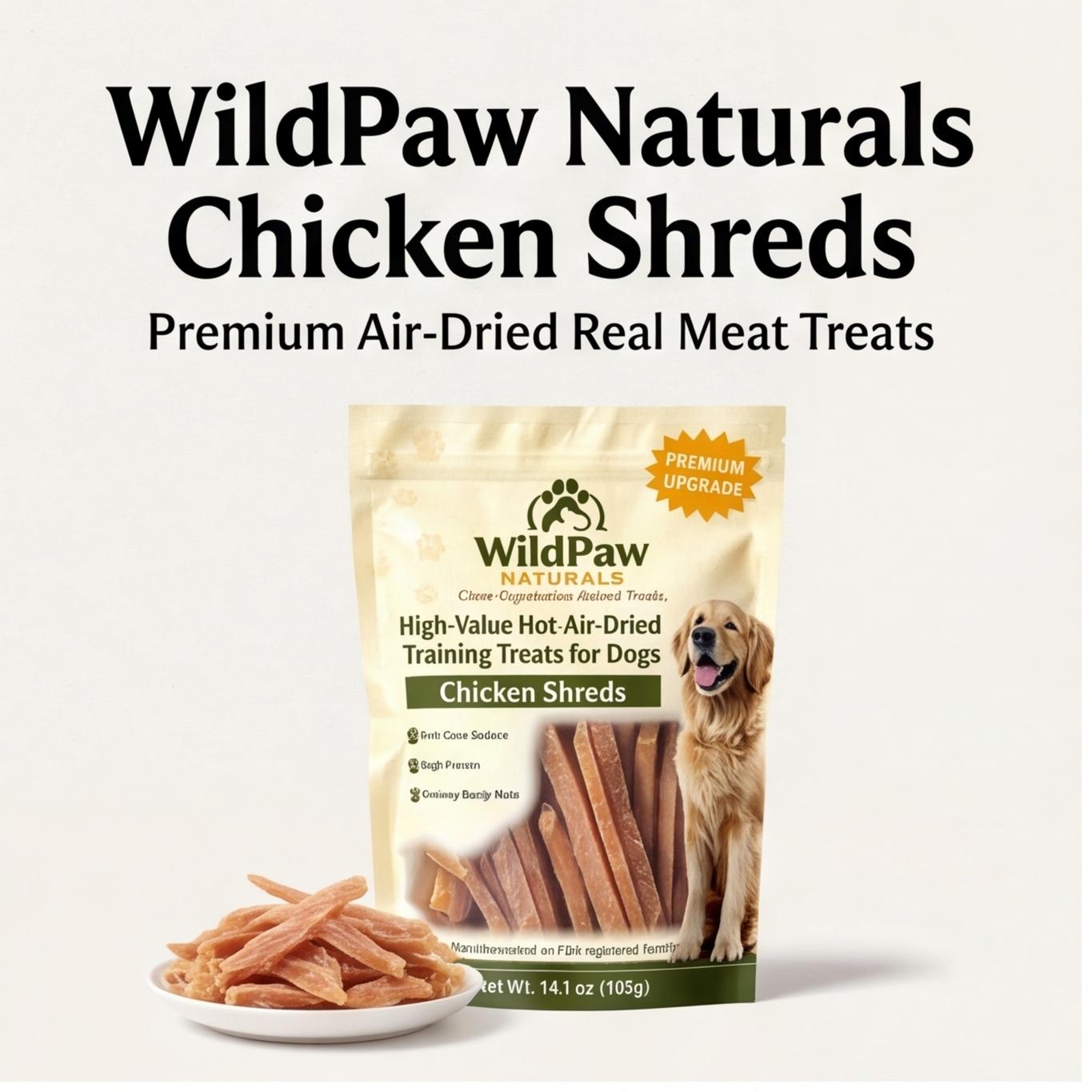 WildPaw Soft Chicken Strips Dog Treats, Tender Chewy Training Rewards, 14.1 oz