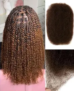 1 pack afro kinky bulk hair for braiding dreadlock extensions diy qvr  curly braiding hair for micro  twist repair locks springy
