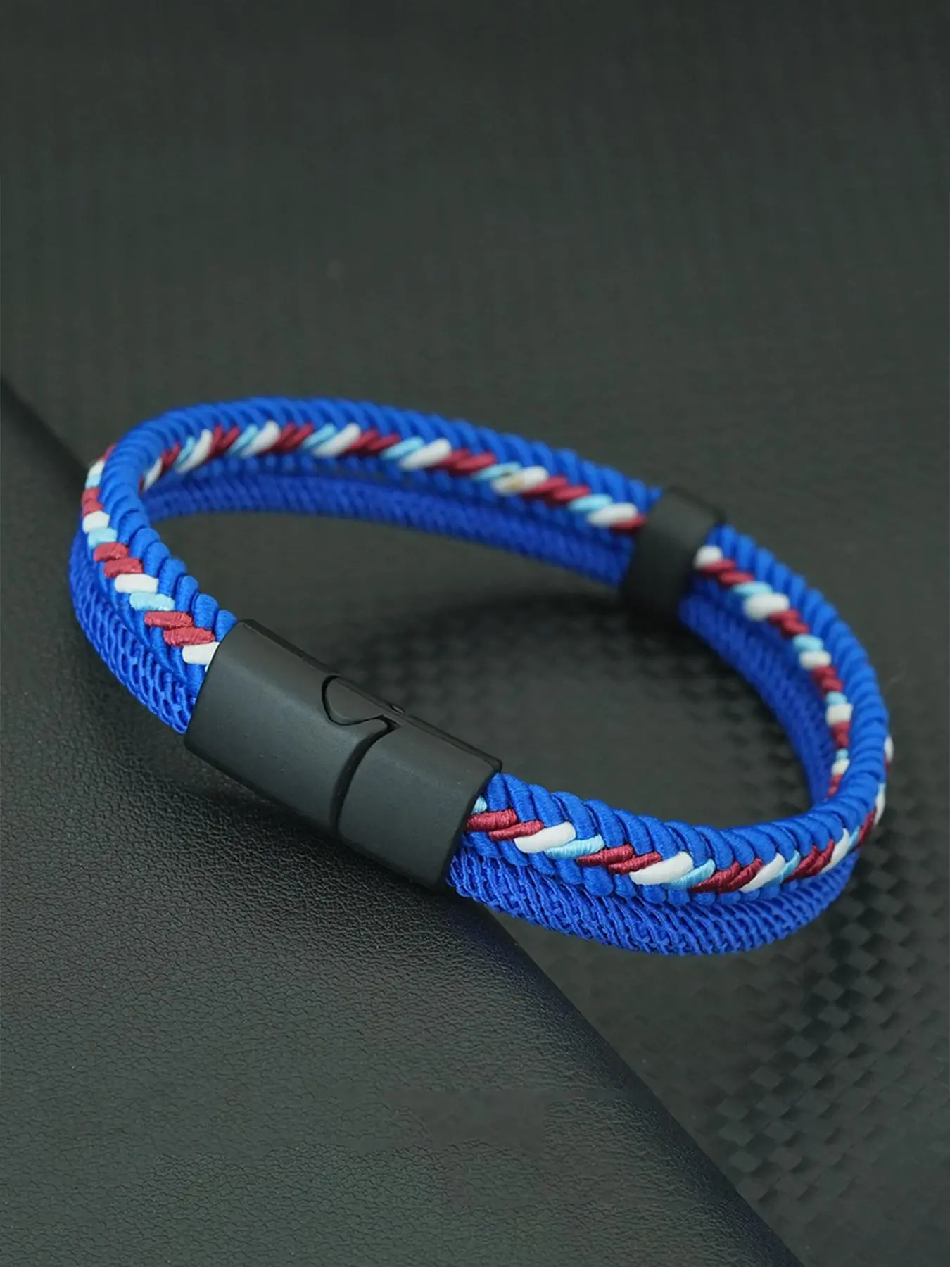 Men's Minimalist Temperament Braid Design Bracelet, Stackable Bracelet, Trendy All-match & Exquisite Bracelet for Birthday Gift, Casual Trendy Jewelry, Adjustable Bracelet, Fashionable Bracelet Style, Bracelet Style, Bracelets Stack