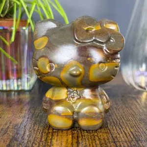Fruit Jasper Hello Kitty Sanrio-Inspired Carving