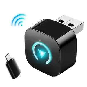 Wireless CarPlay Adapter For iPhone, Convert Wired To Wireless Apple CarPlay Adapter, Mini Size With USB-A/USB-C Port, Stable Control & No Delay, Wireless Car Play Adapter Plug And Play Carplay, Wireless Carplay Dongle
