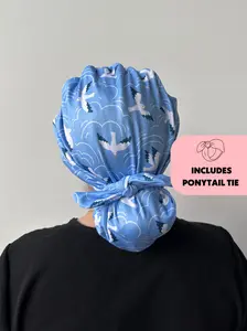 DuoStyle Scrub Hat - Soaring Seagulls