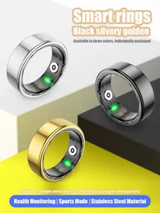 Smart Ring Fitness Tracker, Step Distance Calorie Counter, Sleep Tracking Detection, Sport Tracking Device, Wearable Pedometer, Rechargeable Battery, Wireless USB