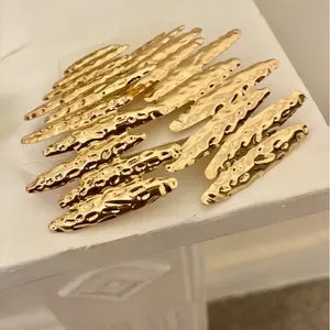 Golden Tide Earrings | Abstract Earrings | Statement Earrings