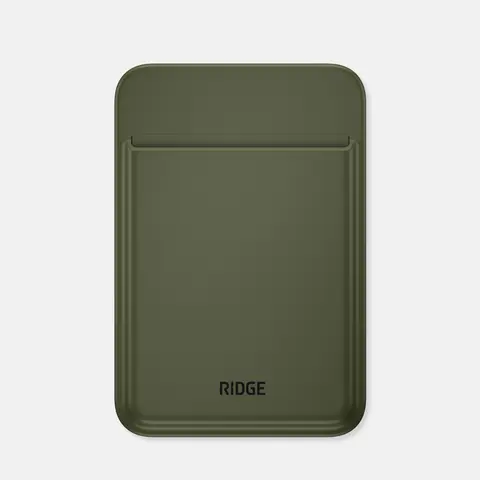 Ridge MagSafe Cardholder | Slim iPhone Card Holder | Magnetic Snap Attachment | Holds Up to 3 Cards | Quick Access Phone Wallet | TPU & Carbon Fiber Options