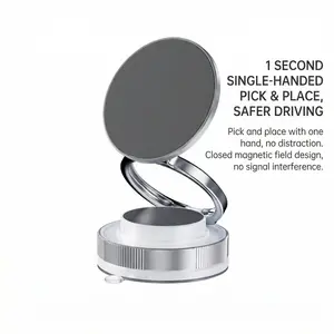 360 Degree Adjustable Magnetic Phone Holder, Portable Folding Car Phone Holder, Suitable for All Smartphones