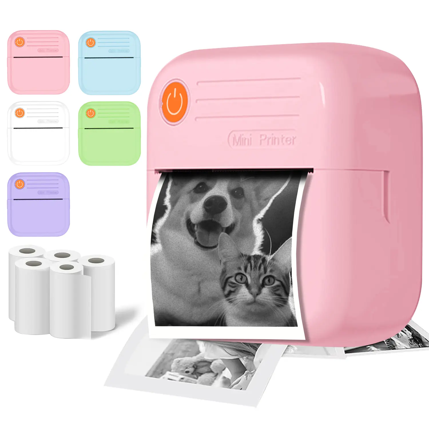 Sticker Printer For School Wireless Mini Printer - Portable Ink-Free Sticker Printer - TikTok Shop