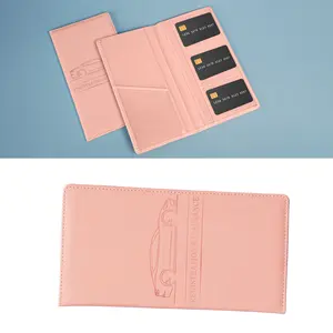 Honibaoto Car Registration & Insurance Card Holder Magnetic Closure Leather Organizer for Driver License Document Truck Motorcycle Compact Design Unisex