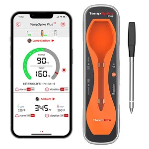 TempSpike Plus Wireless Meat Thermometer with Upgraded Probe, Bluetooth Cooking Thermometer for Outdoor Grill, Smoker, BBQ,Oven
