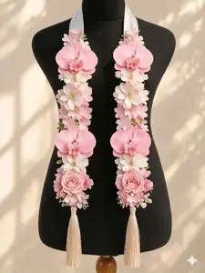 Personalized Layered Flower Floral Graduation Stole, Handmade Grad Sash 2026