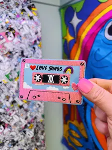 Kawaii Love Songs Mixtape Iron-On Patch