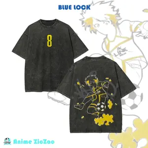 Blue Lock Shirt - BlueLock Meguru Bachira Merch, Football Anime And Manga Tee, BlueLock Anime And Football Lover Shirt, Gift Unisex T-Shirt, Gift For Fan Anime Wash Tee, Anime Gymwear & Streetwear.
