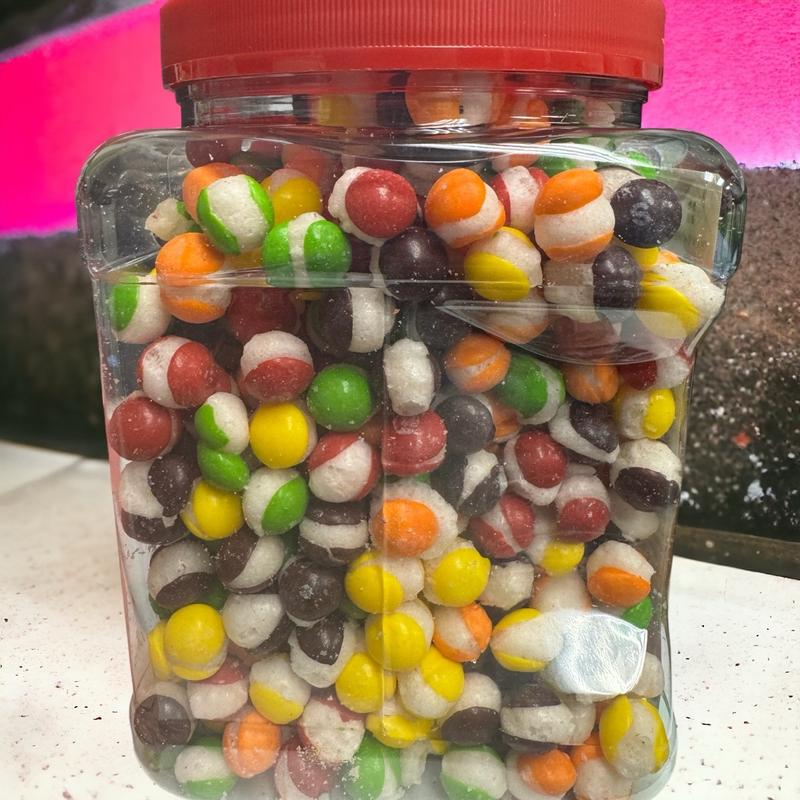 Freeze Dried Skittlzz 1.5 pound jar freeze-dried candy skittles pop'd skittles pop