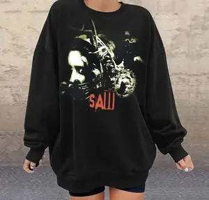 Saw Horror Movie Poster Head Trap Jigsaw Sweatshirt Vintage Halloween Shirt Retro Horror Movie Shirt Horror Gift [Adult - Youth], Gift Birthday