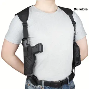 Surgical shoulder holster for G17 19 - Classic concealed design, left and right hand pistol carrying pockets, durable nylon, adjustable shoulder strap, concealed carrying holster |   Stylish gun holder |   Safety lock