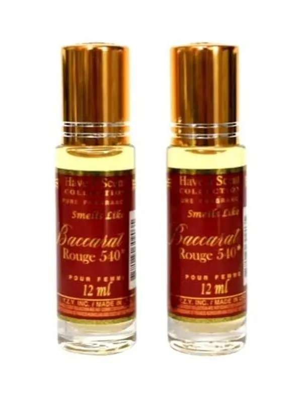 Oil Perfume Rouge 540 Parfum 12ml – Set of 2 Bottles, Luxurious Long-Lasting Fragrance