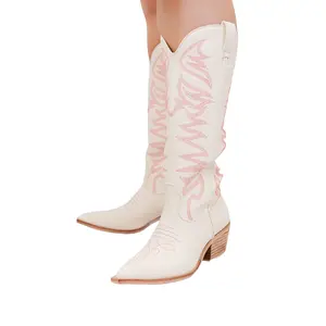 Zerena Western Knee High Boots