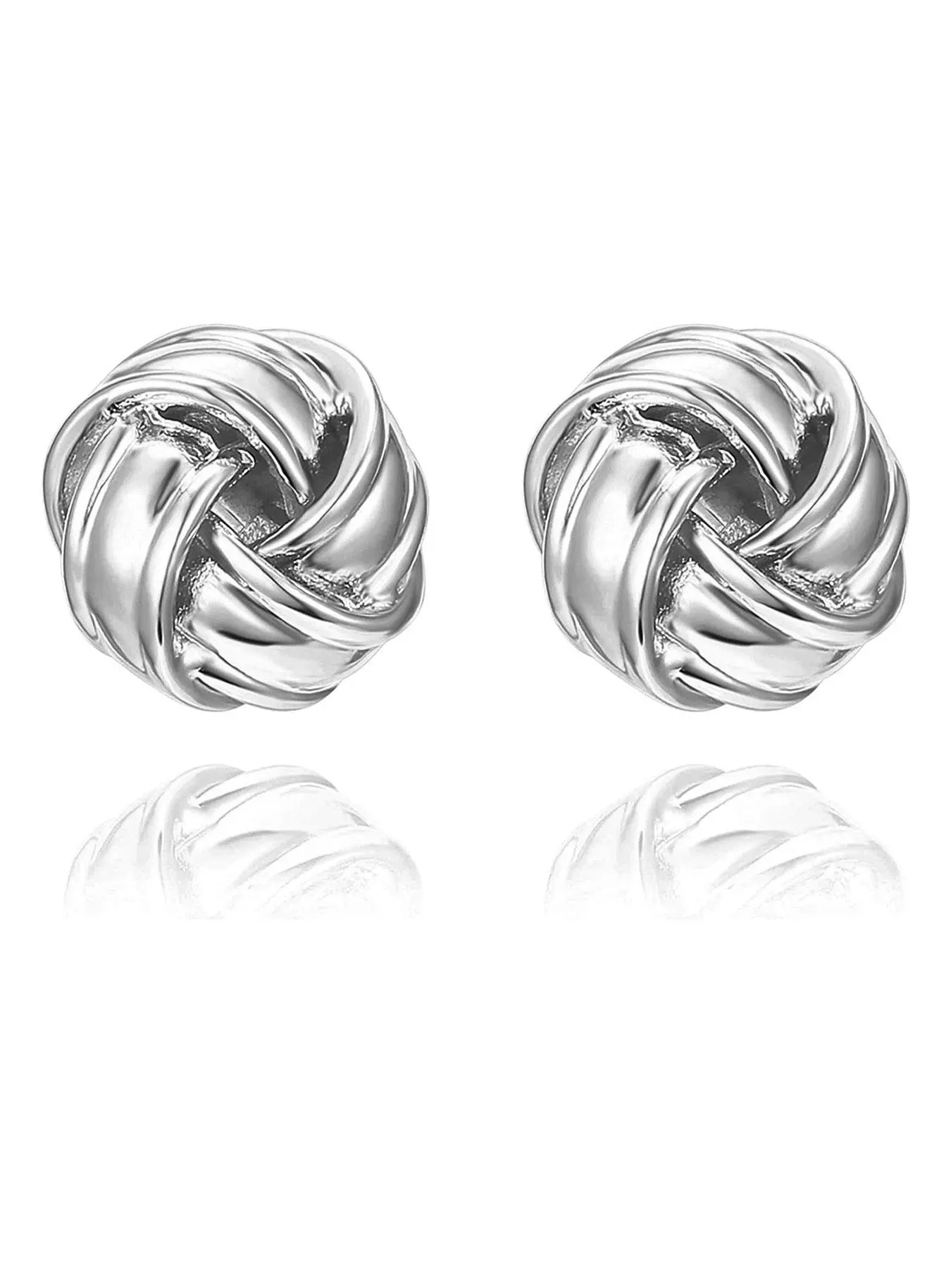 Circle Twist Stud Earrings (1 Pair), Circle Shape Earrings, Elegant Fashion Accessories for Women, Fashion Jewelry for Party, Daily Clothing Decor, Trendy All-match & Exquisite Jewelry for Birthday Gift, High Quality Earrings