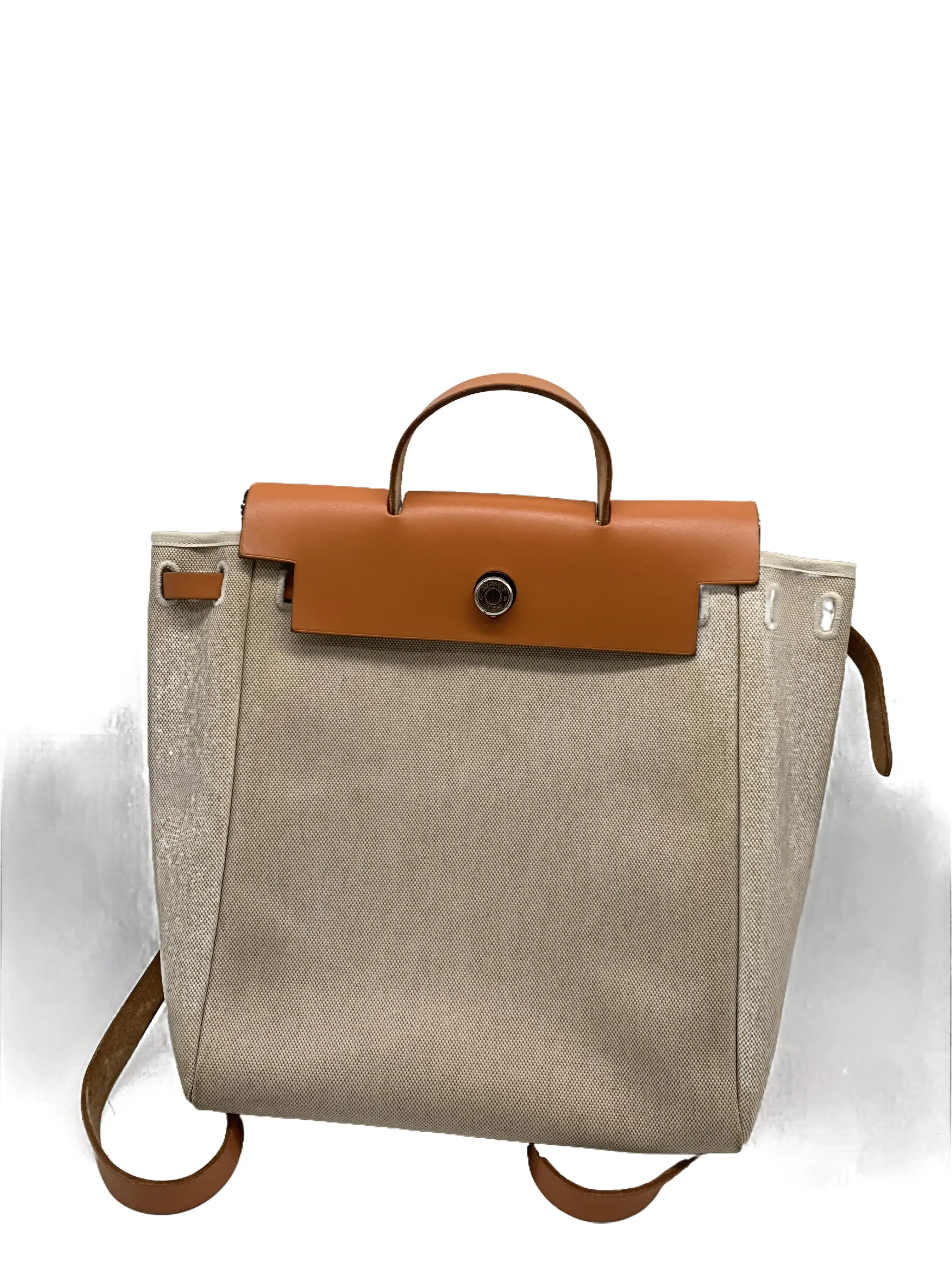 Pre-owned HERMÈS Canvas Trim Backpack/EE10410011/0011/Hermes