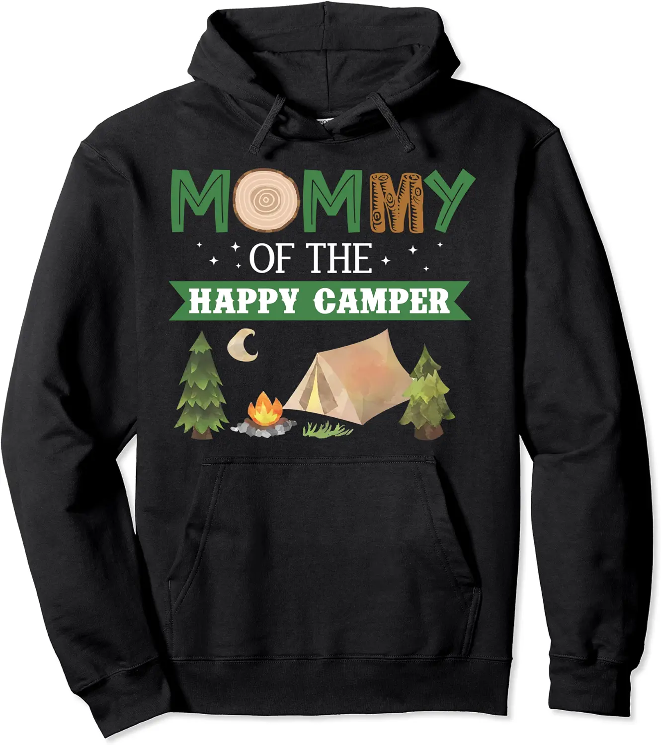 Mommy Of The Happy Camper Shirt Women 1st Bday Camping Trip Pullover Hoodie - Nicolelebro Shop 60B0D2616PFR