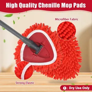 Duster Replacement Heads for Unique Design Heads Turn Mop into Duster Dry Cleaning Trap Bucket & Handle Not included