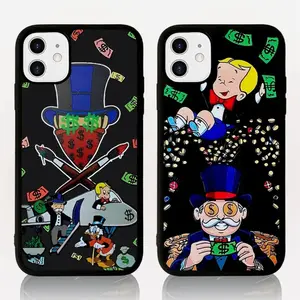 Cartoon Luxury Dollar Monopoly Magesafe Phone Cases For iPhone 17 Promax Pro Air 16 Plus 15 14 13 12 Magnetic Wireless Charge Shockproof Protective Cover Gift For Birthday Christmas Halloween