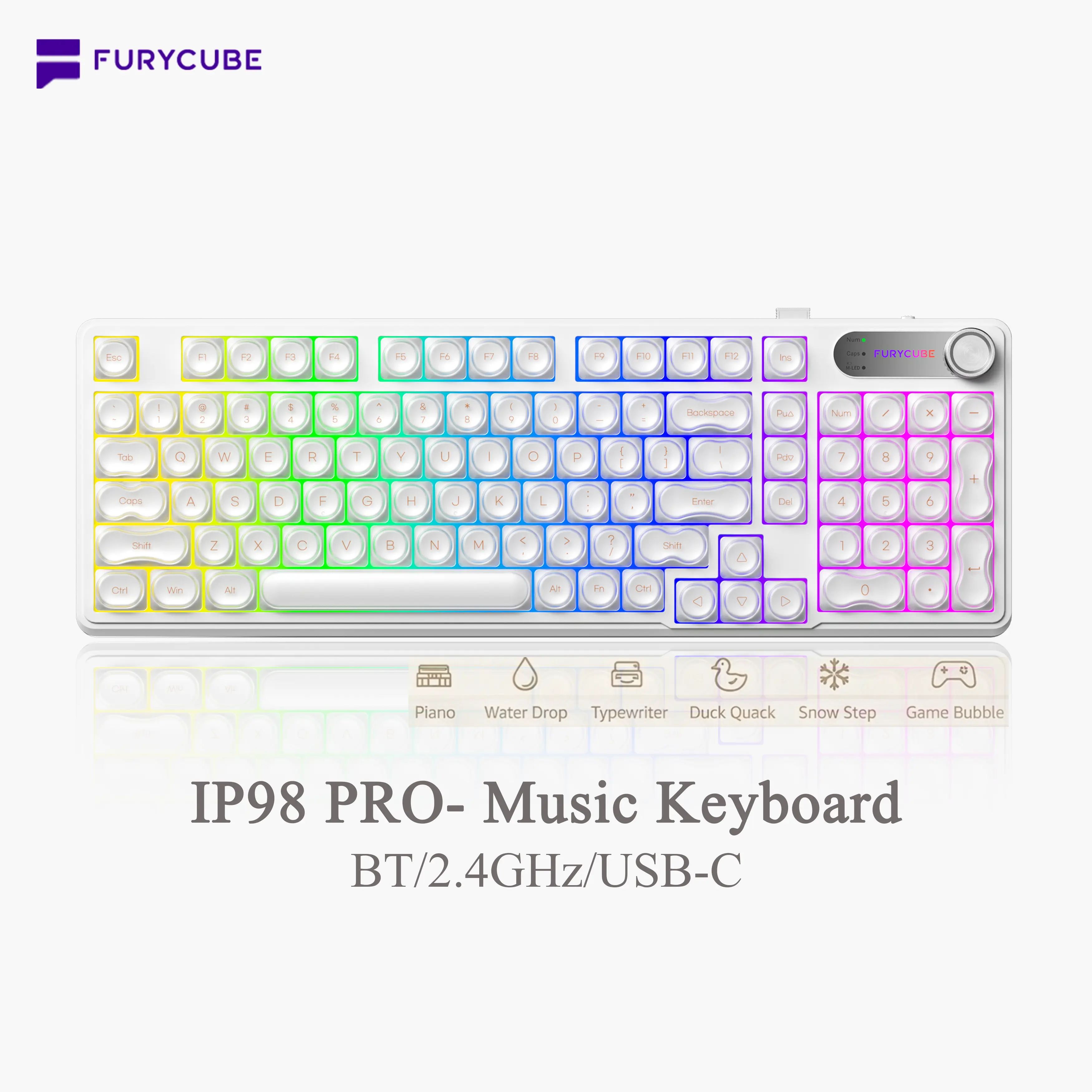IP98S Pro-Musical Keyboard-White