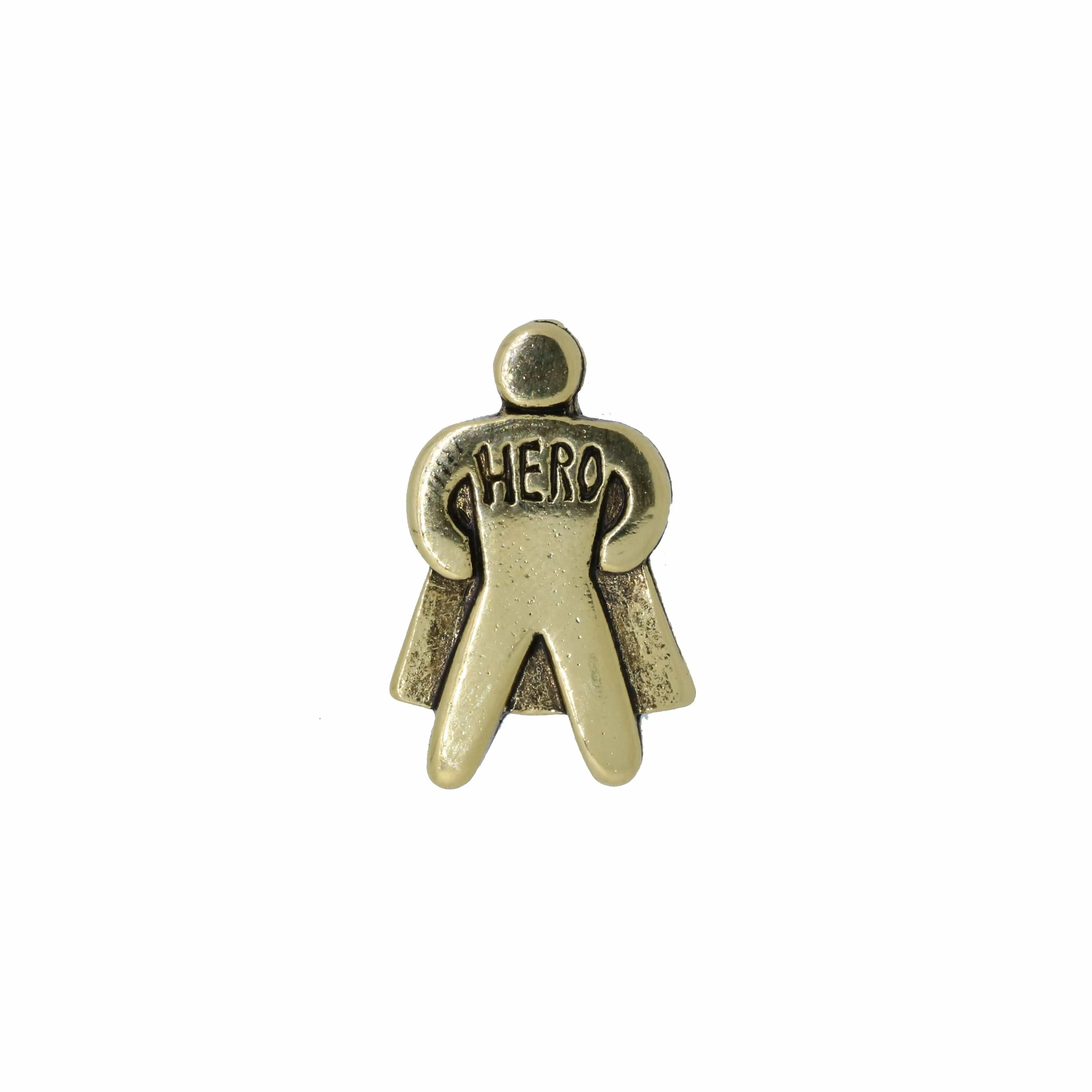 Superhero Gold Lapel Pin