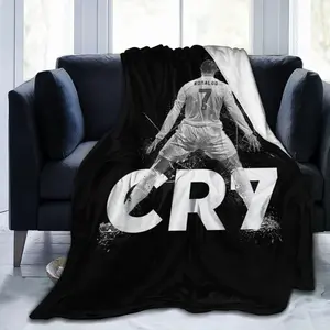 Soccer Blanket CR7 Throw Blanket for Couch Soft Blanket for Winter, Birthday Gifts for for Women Men Girls Boys