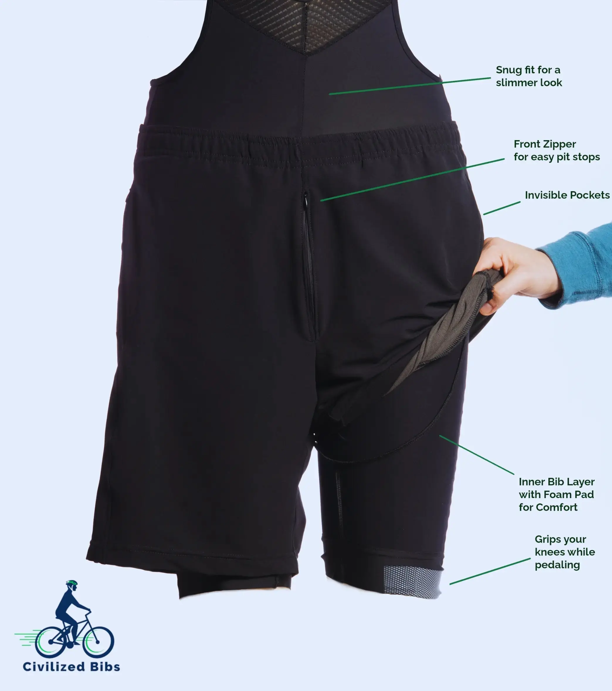 Men's Civilized Bib Shorts