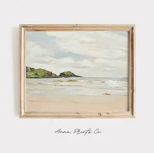 Unframed Vintage Art Print: Islay Beach, Inner Hebrides, Scotland | David Forrester Wilson  (early 1900s) | Museum Quality Giclee Artwork | Antique Aesthetic Home Decor