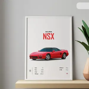 GiftOfHope Stylish Acura NSX Poster Unframed Wall Art Ideal For Kids Boys Room And Home Office Decor Gifts
