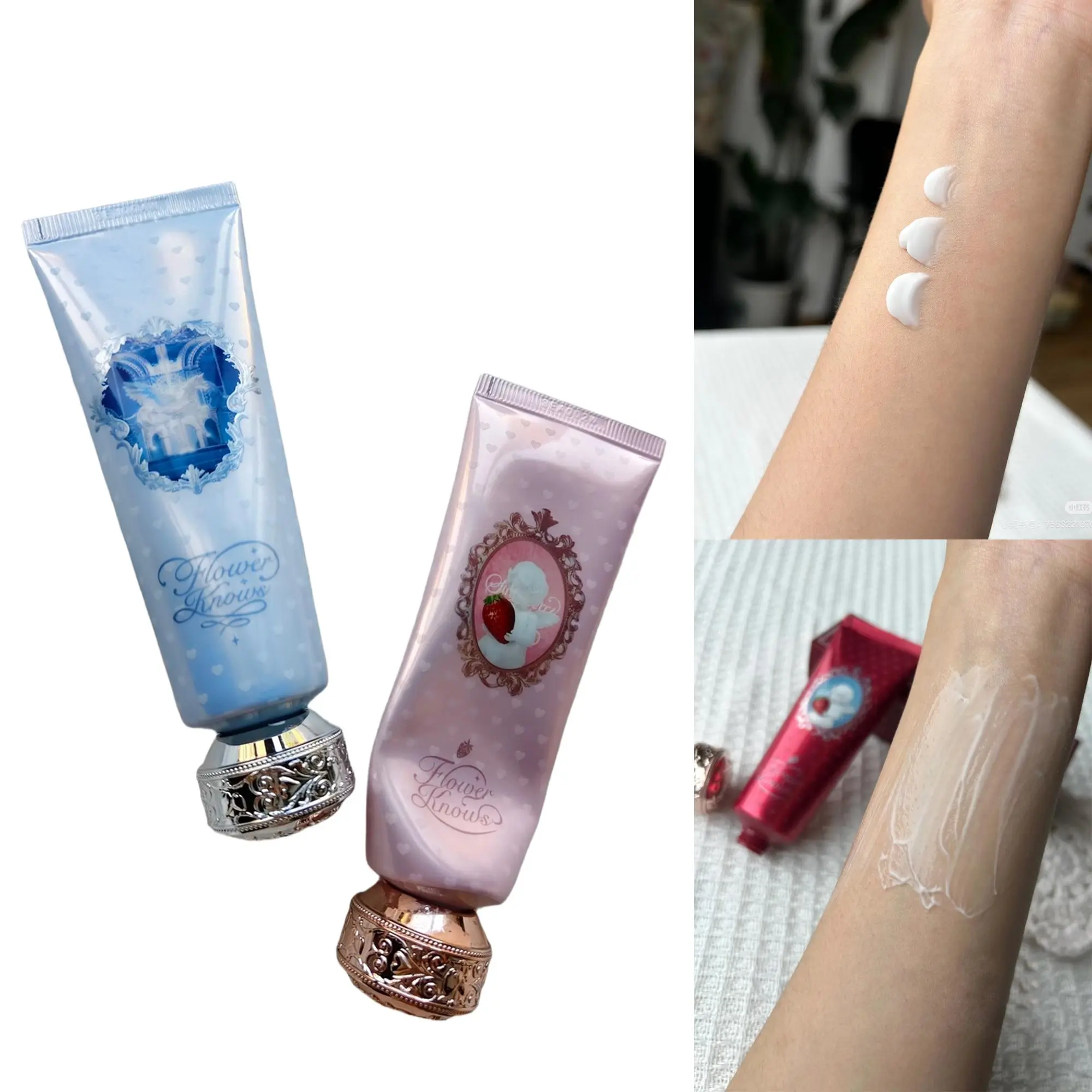 Flower Knows Christmas Limited Scented  Strawberry Cupid Collection Moisturizing Hydrating Softening Primer
