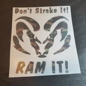 Ram It 6x5 Vinyl Decal