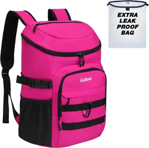 Goloni Small Insulated Leak-Proof Soft Backpack Cooler - Zippered Top, Ice Retention, Keeps Cold, Side Straps for Camping, Travel (Men)