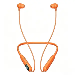 New Neckband Wireless Bluetooth Earbuds, 72H Long Playtime, IPX4 Sweat Resistant, Magnetic Anti-Loss, SD Card MP3 Dual Mode for Gym Office Commute