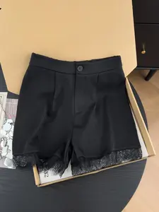 Women's Spring Summer Fashion Elegant Lace Patchwork Shorts, Stylish Casual Wear, Comfortable and Trendy Design, Perfect for Daily