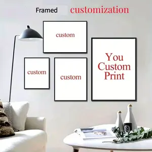 2D Flat, 2D Flat, 1pc framed Custom , Custom  Any Size Framed Canvas Wall Art with Your Photo Picture for Living Room Decor Personalized Gift, for Wall Customized Gifts for Wedding Valentine'S Day Anniversary, Father's Day, Independence Day