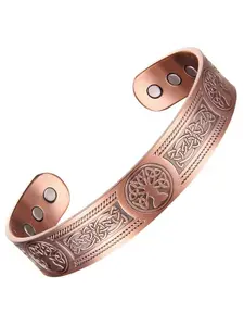 Vintage Style Magnetic Bracelet for Men, Ethnic PatternAdjustable Cuff Bangle, Exquisite Jewelry for Men As GiftsFashion Accessories for Party, Daily Clothing Decor