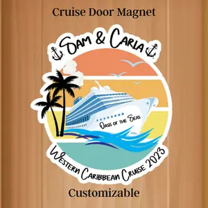 Personalized Cruise Door Magnet, Cruise Destination Magnet, Family Vacation Cruise Magnet