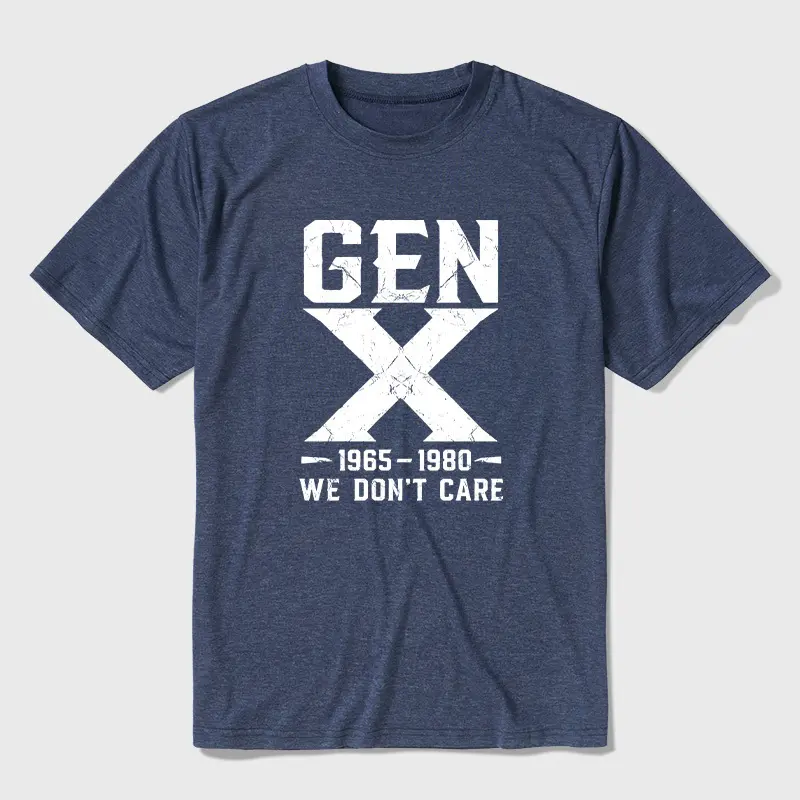 Gen X 1965-1980 We Don't Care Ultra Soft Heather Tee