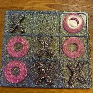 Customizable Resin Tic Tac Toe Game