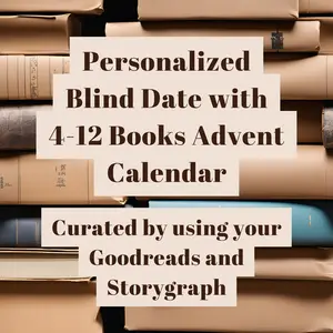 Personalized Book Advent Calendar 12 Days of Books Christmas Gifts for Her Blind Date w/ a Book Curated Mystery Reads Goodreads & StoryGraph