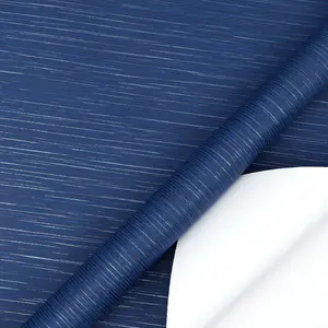 Blue Metallic Striped Gift Wrapping Paper  Elegant Kraft Sheet for Father's Day & Birthday Gifts