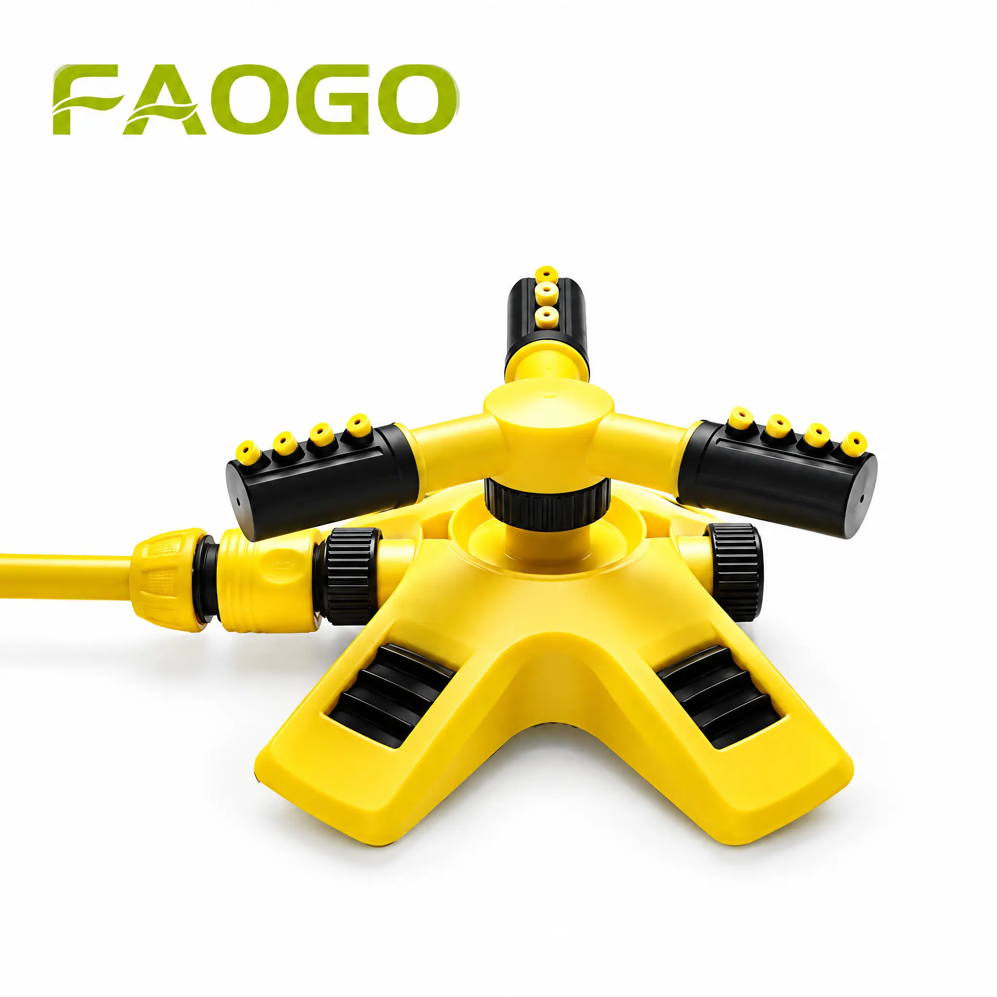 Faogo Garden Sprinkler with 180° Rotating Head, Automatic Irrigation System, Wide Coverage, Easy Installation, No Power Needed, Ideal for Lawn and Garden Watering, Outdoor Water Sprinkler