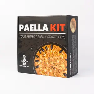 Paella Kit by Chef Adán Ventura – Authentic Spanish Paella Cooking Set with Pan, Rice, Saffron & Recipe