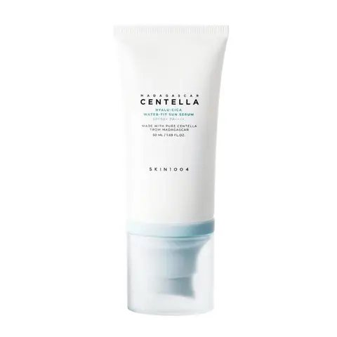 SKIN1004 Hyalu-Cica Water-Fit Sun Serum SPF 50+ PA++++, Lightweight Hydrating Face Sunscreen, 50ml, 100ml, Twin Pack-Sunscreen Sunserum Original Korean Formulation