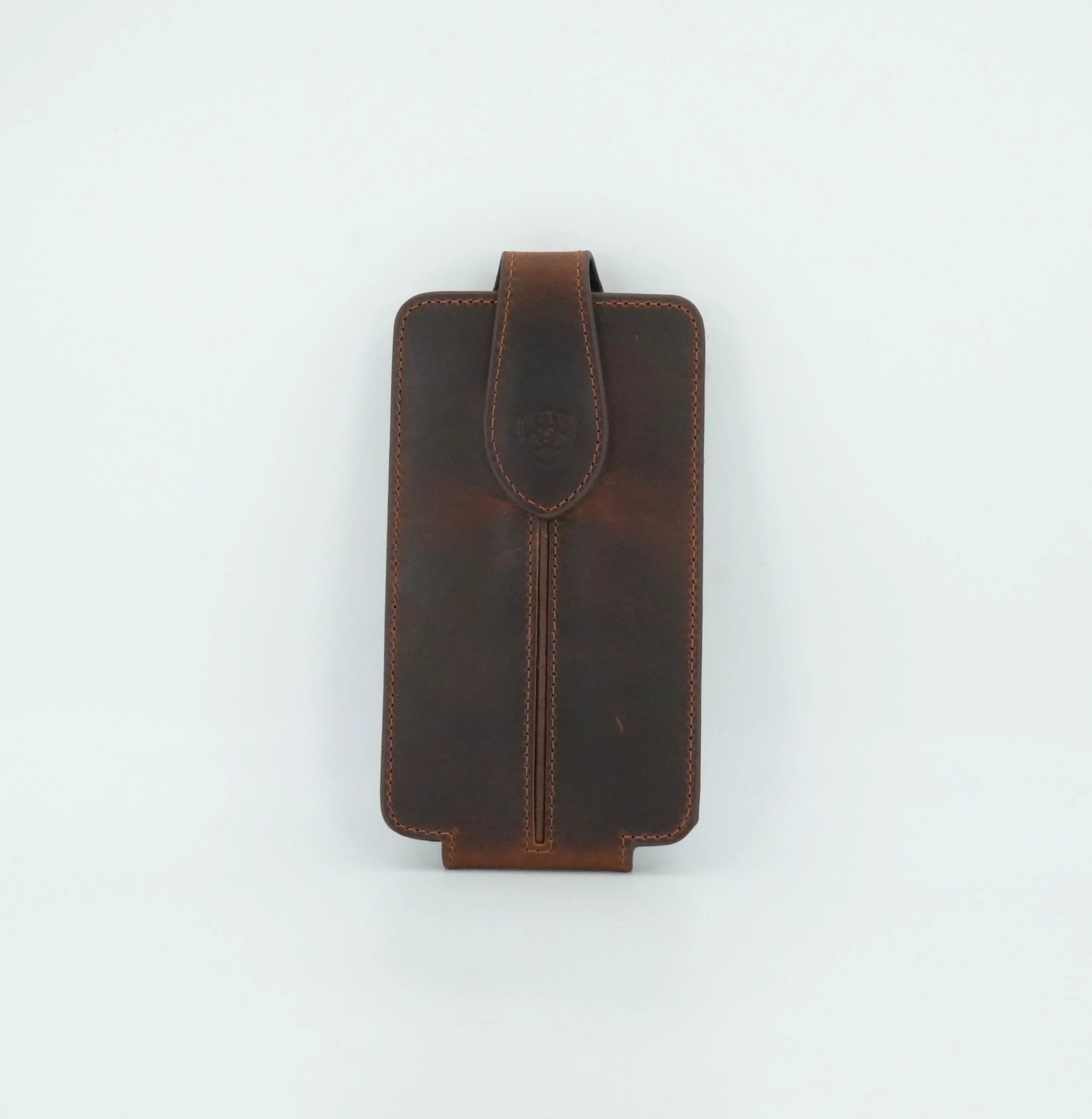 Ariat Leather Large Cell Phone Case - Brown