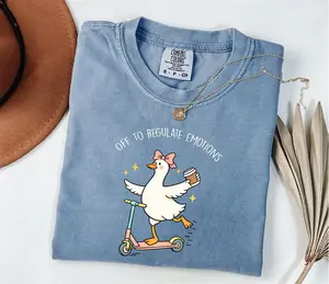 Comfort Colors Off To Regulate Emotions Shirt, Silly Goose Shirt, Mental Health Shirt, Teacher Shirt, Therapist Shirt, Counselor Gift Seamless