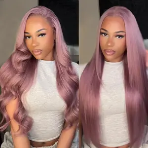 [NEW IN] Megalook Ash Purple Upgrade 13x6 Pre-Cut Glueless Lace Wig Ear-to-Ear Lace Frontal Wigs Ready & Go All Pre-Styled With True-to-Life Hairline